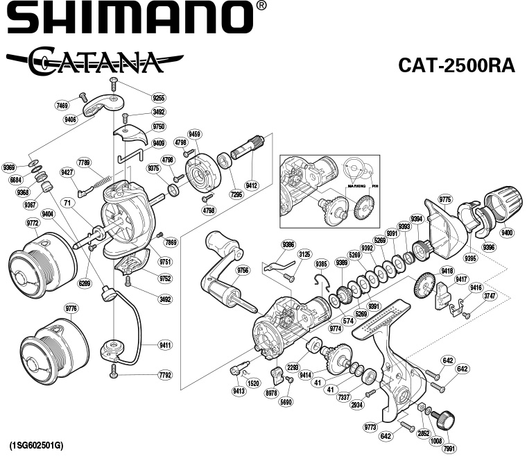Shimano Catana RA schematic