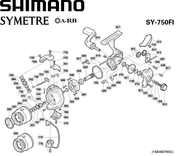 shimano symetre 750fi schematic