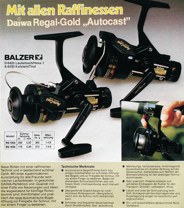 daiwa rg1355 autocast catalog