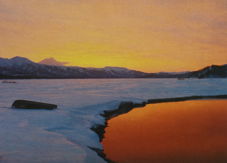 озеро калыгирь закат