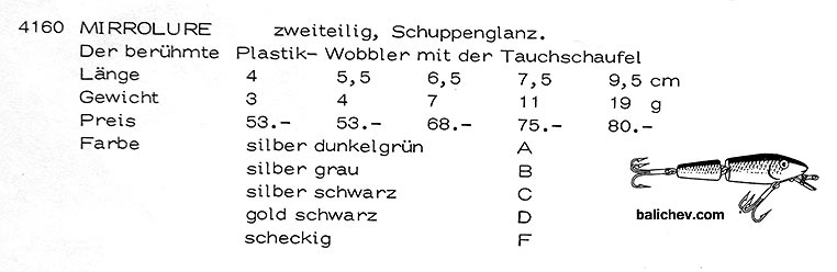 воблер mirrolure