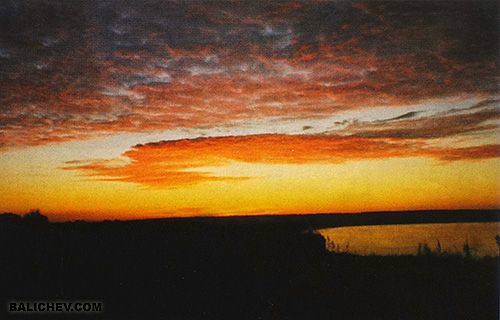 Ока закат на оке