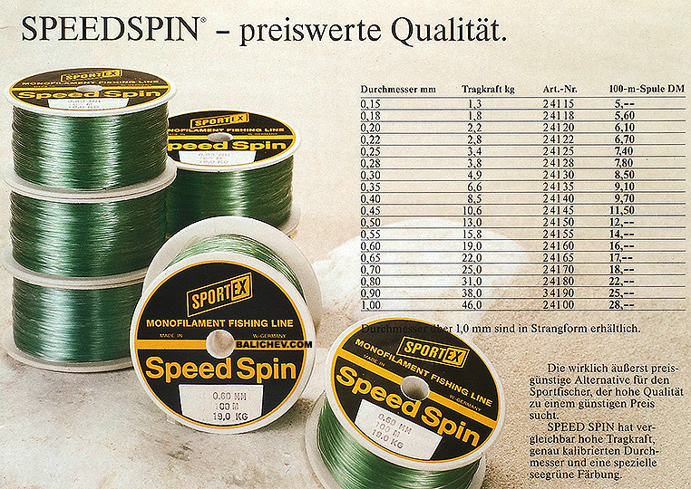 sportex speed spin line