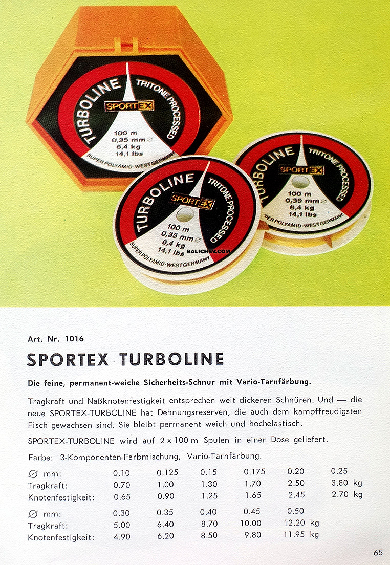 sportex turboline tritone processed catalogue